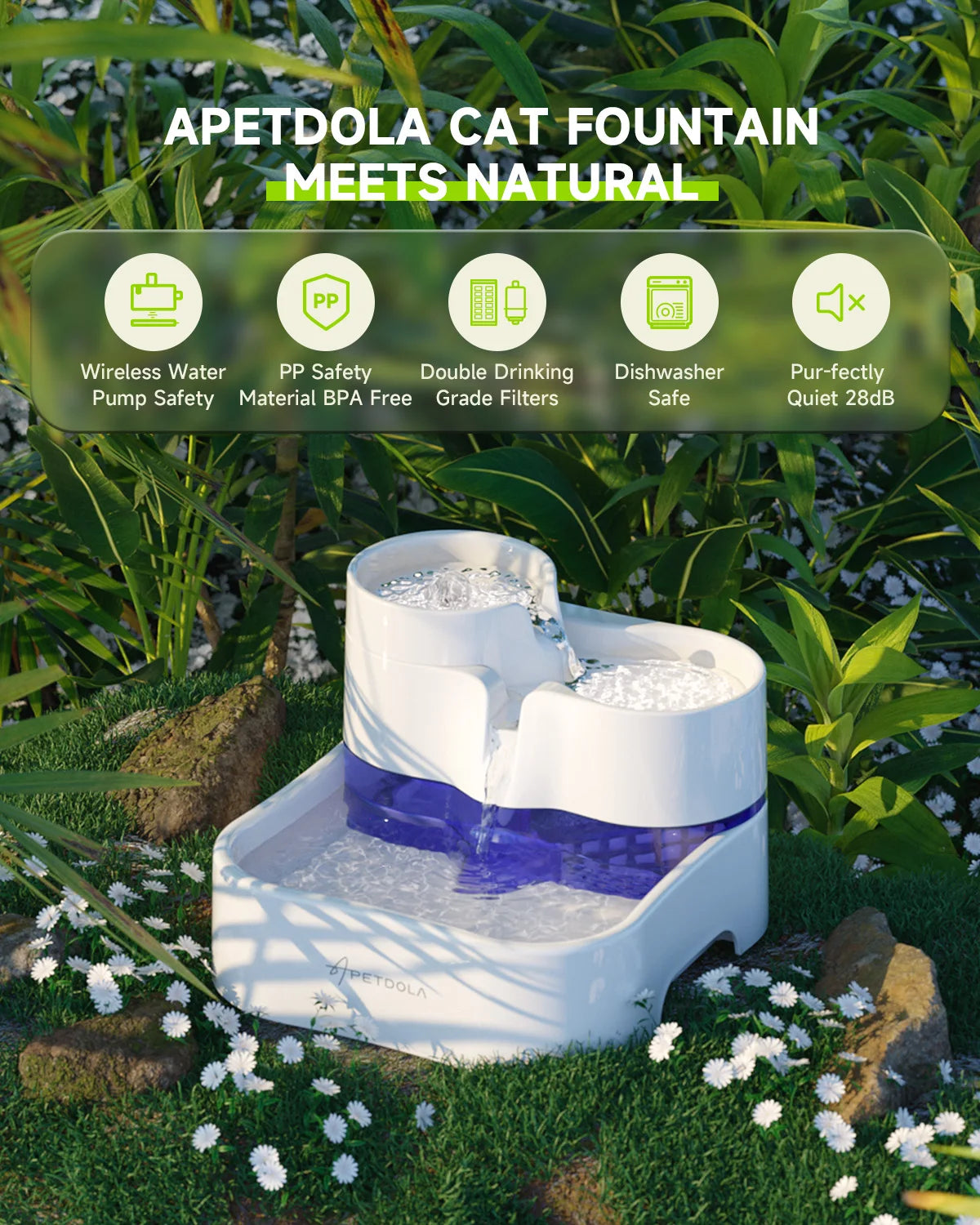 Automatic Pet Water Fountain 3L