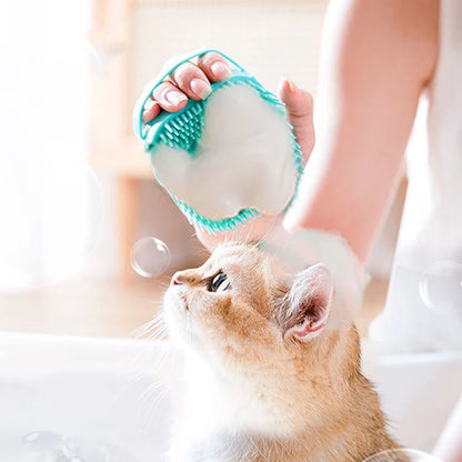2-in-1 Massage & Shampoo Borstel voor Huisdieren
