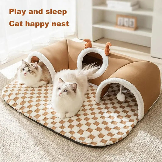 Plush Cat Bed