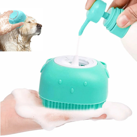 2-in-1 Massage & Shampoo Borstel voor Huisdieren