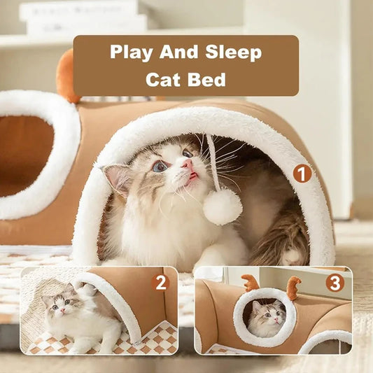 Plush Cat Bed
